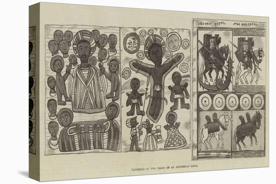 Facsimile of Two Pages of an Abyssinian Bible-null-Premier Image Canvas