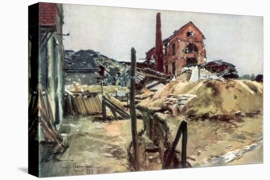 Factory Buildings, Soissons, 19 May 1915-Francois Flameng-Premier Image Canvas