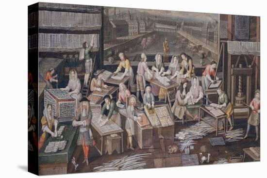 Factory of Playing Cards, c. 1680-null-Premier Image Canvas