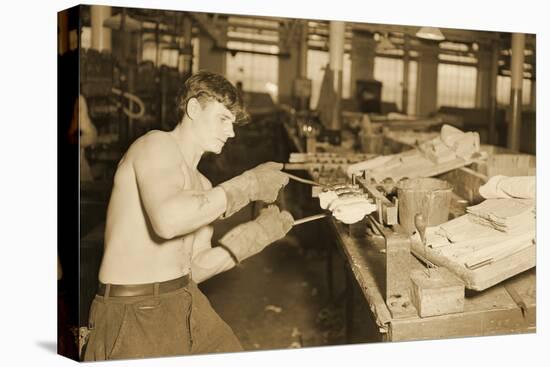 Factory Worker at the Paragon Rubber Company, Massachusetts, 1936-Lewis Wickes Hine-Premier Image Canvas