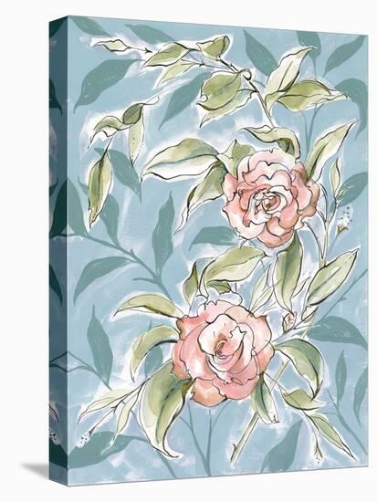 Faded Camellias II-Laura Marr-Stretched Canvas