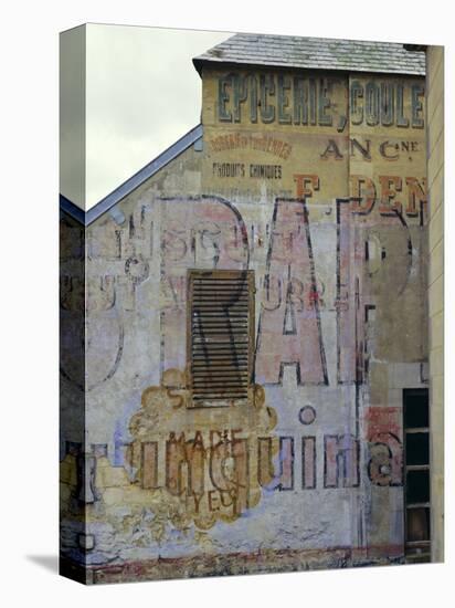 Fading Painted Writing on Back Street Wall, Bayeux, Basse Normandie (Normandy), France, Europe-Walter Rawlings-Premier Image Canvas