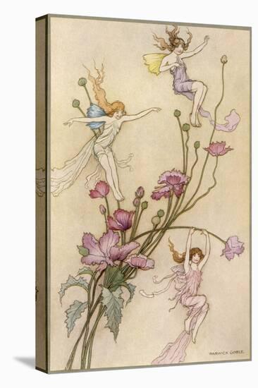 Fairies and Flowers-Warwick Goble-Premier Image Canvas