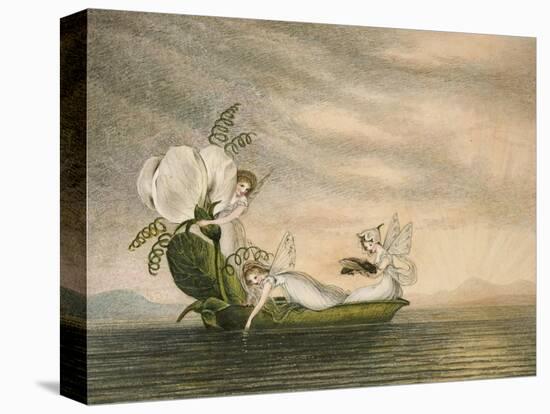 Fairies Floating Downstream in a Peapod-Amelia Jane Murray-Premier Image Canvas