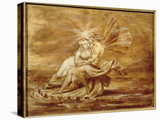 Fairies on a Shell (W/C)-Sir Joseph Noel Paton-Premier Image Canvas