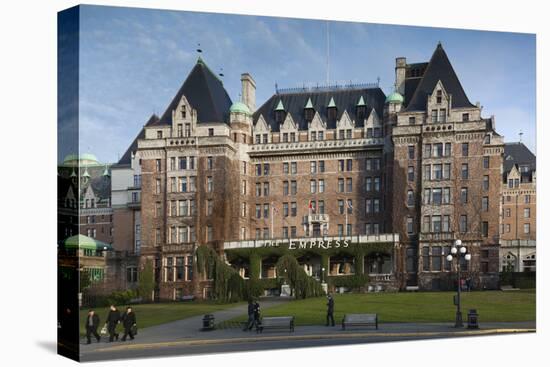 Fairmont Empress Hotel, Victoria, Vancouver Island, British Columbia, Canada-Walter Bibikow-Premier Image Canvas