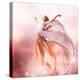 Fairy. Beautiful Girl In Blowing Dress Flying. Magic-Subbotina Anna-Stretched Canvas