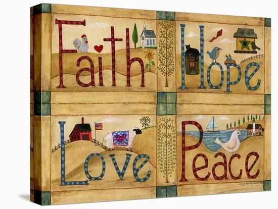 Faith Love Hope Peace-Cheryl Bartley-Premier Image Canvas