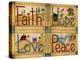 Faith Love Hope Peace-Cheryl Bartley-Premier Image Canvas