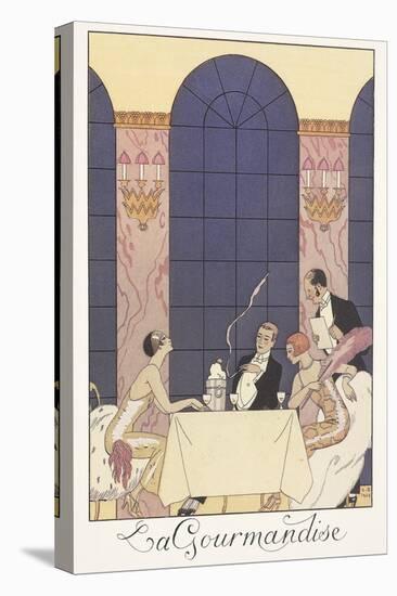 Falbalas Et Fanfreluches, Almanac for 1925: La Gourmandise-Georges Barbier-Premier Image Canvas