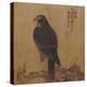 Falcon on a Pine Limb, Emperor Xuande, circa 1426-1435-null-Premier Image Canvas