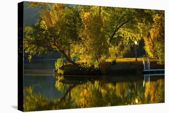 Fall at the Lake-Sally Linden-Premier Image Canvas