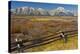 Fall Color, Buck and Rail Fence, Grand Tetons, Grand Teton National Park, Wyoming-Michel Hersen-Premier Image Canvas