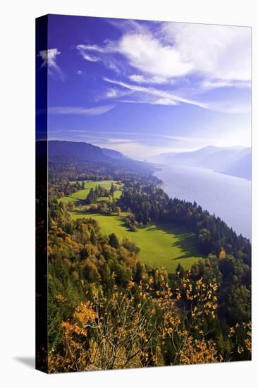 Fall Colors Add Beauty to Cape Horn, Columbia River Gorge National Scenic Area, Washington State-Craig Tuttle-Premier Image Canvas