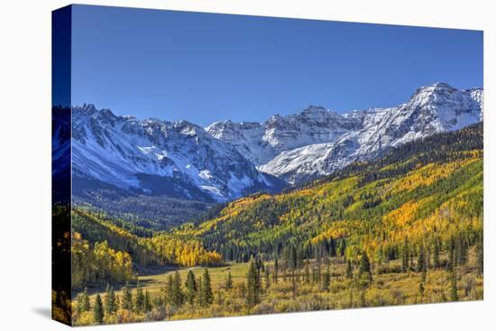 Fall Colors, of Road 7, Sneffle Range in the Background-Richard Maschmeyer-Premier Image Canvas
