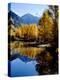 Fall Colors Reflected in Mountain Lake, Telluride, Colorado, USA-Cindy Miller Hopkins-Premier Image Canvas