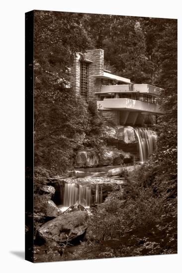 Falling Water View BW-Steve Gadomski-Premier Image Canvas