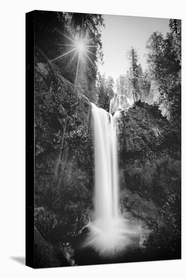 Falls Creek Falls in Black and White, Washington, Columbia River Gorge-Vincent James-Premier Image Canvas