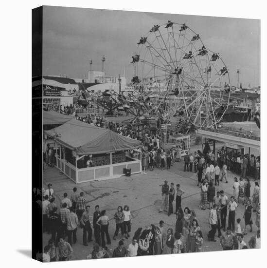 Families Enjoying the Texas State Fair-Cornell Capa-Premier Image Canvas