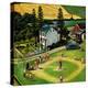 "Family Baseball", September 2, 1950-John Falter-Premier Image Canvas