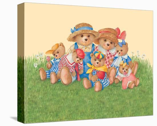 Family Bear-Renate Holzner-Stretched Canvas