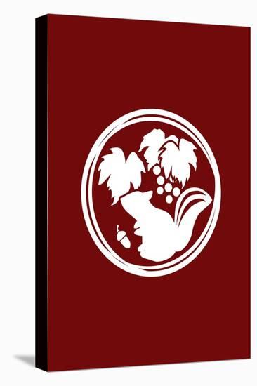 Family Crest Style Burgundy-Ikuko Kowada-Premier Image Canvas