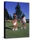 Family Golfing, Mt. Shasta, CA-Mark Gibson-Premier Image Canvas