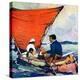 "Family in Canoe,"May 1, 1927-Frank Schoonover-Premier Image Canvas