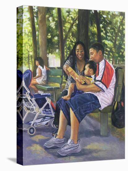 Family in the Park, 1999-Colin Bootman-Premier Image Canvas