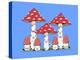 Family of Amanita Mushrooms-Danielle O'Malley-Stretched Canvas