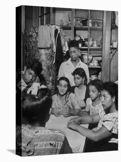 Family of Immigrants from Puerto Rico-null-Premier Image Canvas