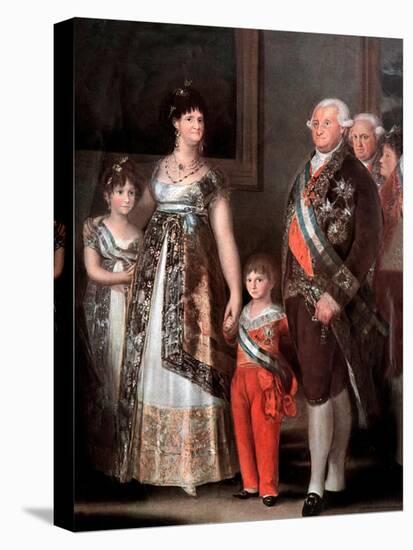 Family of Spanish King Carlos Iv, Detail, 1801 (Painting)-Francisco Jose de Goya y Lucientes-Premier Image Canvas