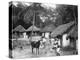 Family Outside their Home, Coolie Street, Kingston, Jamaica, 1931-null-Premier Image Canvas