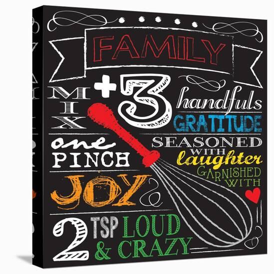 Family Plus Three-Melody Hogan-Stretched Canvas