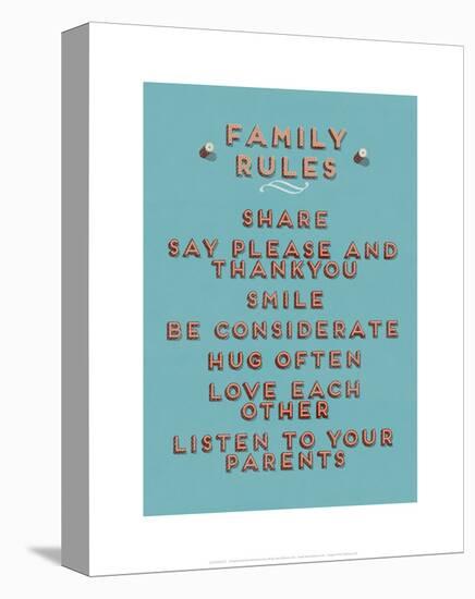 Family Rules-null-Stretched Canvas