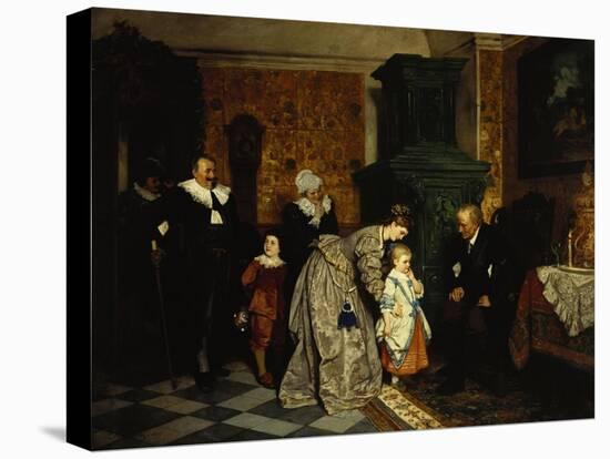 Family Visit, 1869-Carl L.f. Becker-Premier Image Canvas