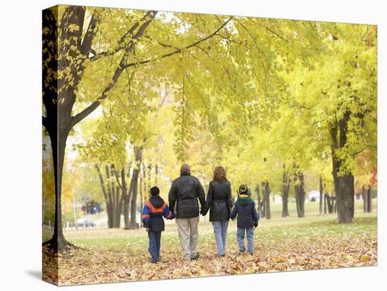 Family Walking in the Park-null-Premier Image Canvas