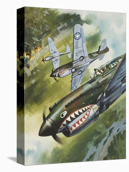 Famous Aircraft and their Pilots-Wilf Hardy-Premier Image Canvas