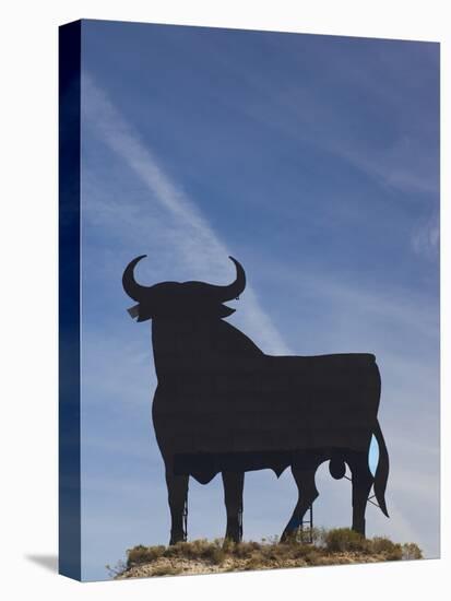 Famous Bull Symbols of the Bodegas Osborne, Puerto De Santa Maria, Spain-Walter Bibikow-Premier Image Canvas