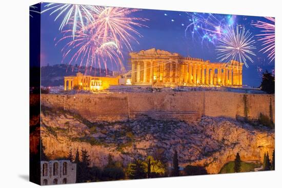 Famous Skyline of Athens, Greece-neirfy-Premier Image Canvas