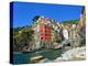 Famous View of Riomaggiore Cinque Terre-Markus Bleichner-Stretched Canvas