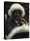 Fan of Mohammed Ali Wearing a Fur Hat at Clay-Bonavena Fight at Madison Square Garden-Bill Ray-Premier Image Canvas