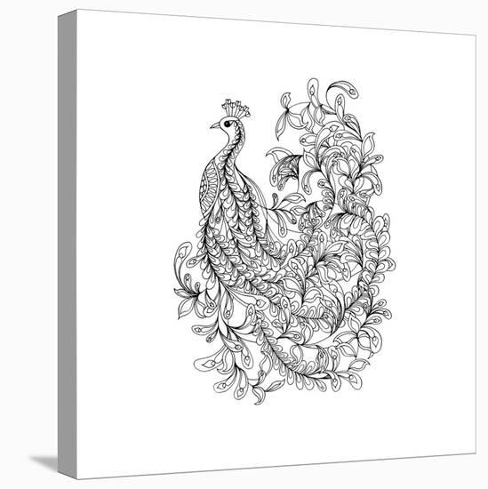 Fancy Peacock-The Tangled Peacock-Premier Image Canvas