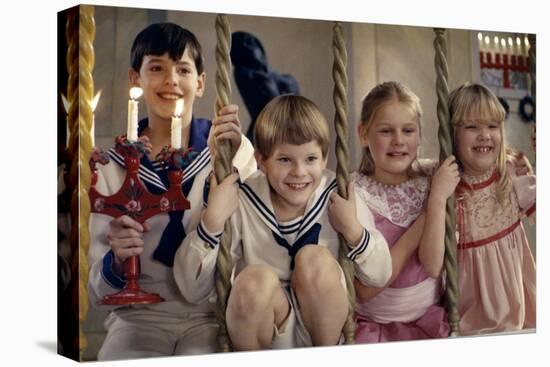 Fanny and Alexander by Ingmar Bergman with Bertil Guve and Pernilla Allwin, 1982 (photo)-null-Stretched Canvas