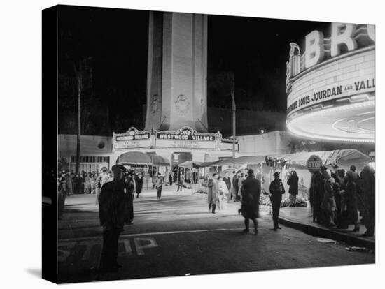 Fans Gathering around the Thearters for the New Premiere-Peter Stackpole-Premier Image Canvas