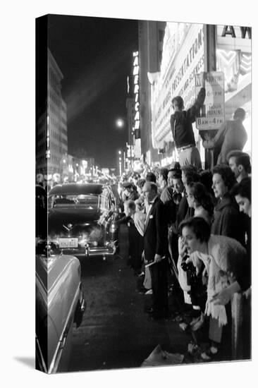 Fans Stargazing During Arrival of Celebrities, 30th Academy Awards, Rko Pantages Theater, 1958-Ralph Crane-Premier Image Canvas