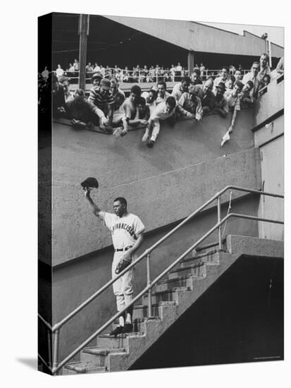 Fans Welcoming Giants Star Willie Mays at Polo Grounds-Art Rickerby-Premier Image Canvas