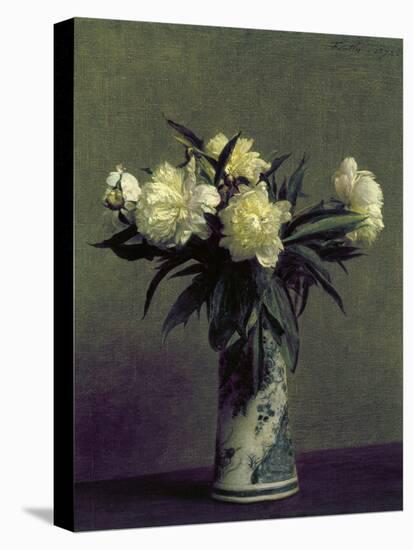 Fantin-Latour: Peonies, 1872-Henri Fantin-Latour-Premier Image Canvas