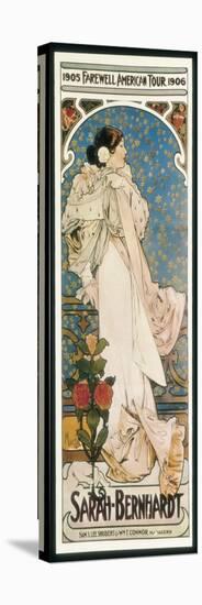 Farewell American Tour of Sarah Bernhardt-Alphonse Mucha-Stretched Canvas