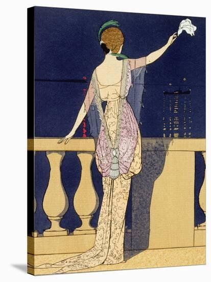 Farewell at Night, Design for an Evening Dress by Paquin-Georges Barbier-Premier Image Canvas